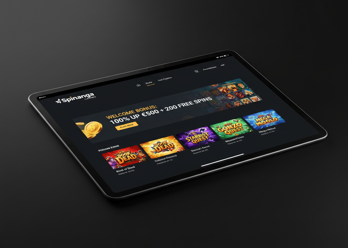 Spinanga Casino Casinò su tablet
